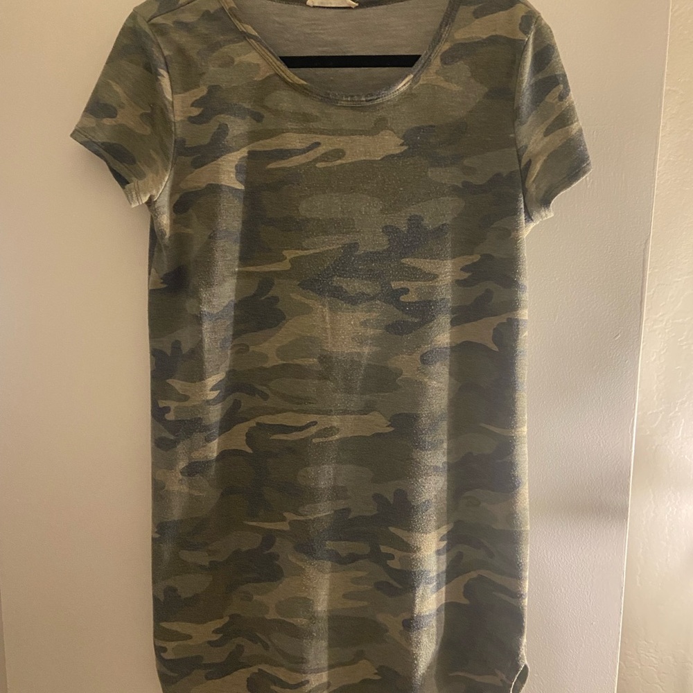 Camouflage T-Shirt Dress large